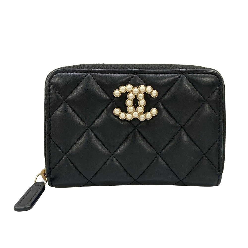 Chanel Matelasse Black Lambskin Coin #330459C13B